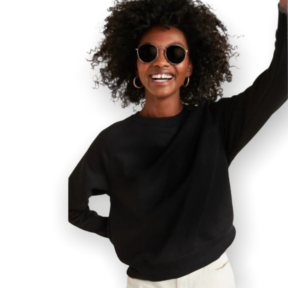 Solid Black Sweatshirt - image 3